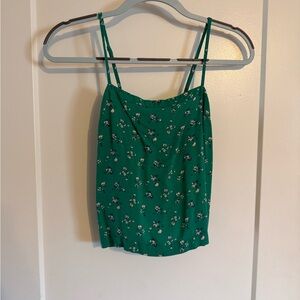 Hollister Green Floral Camisole